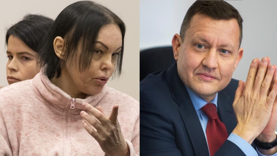 Alena Zsuzsová sa obula počas pojednávania do Daniela Lipšica.