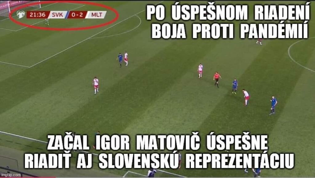 Po zápase s Maltou zaplnili internet vtipy na slovenských futbalistov.