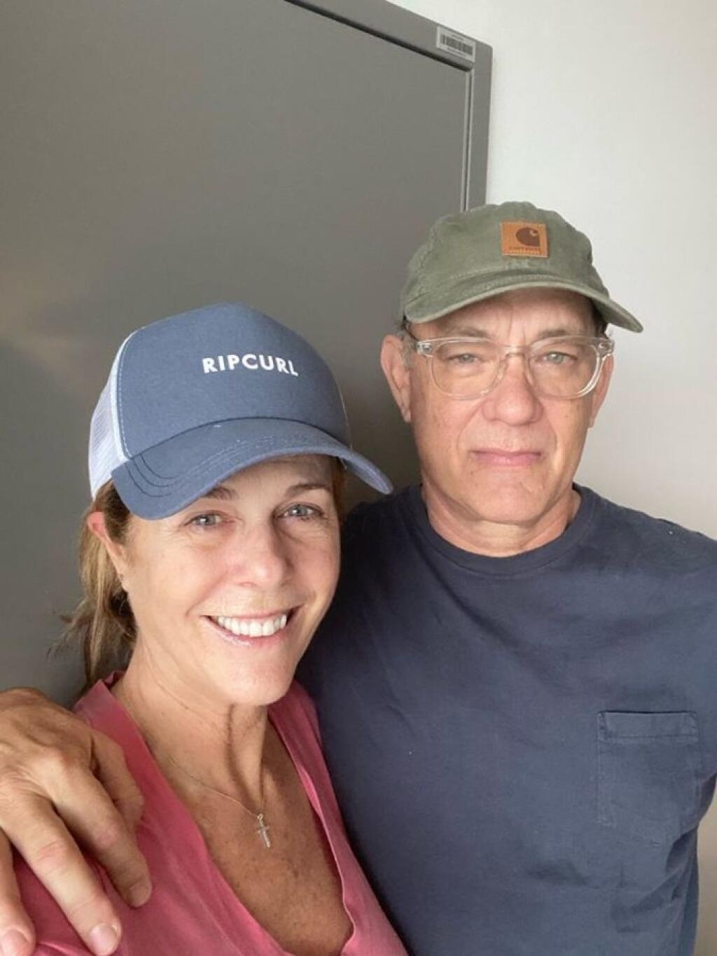 Tom Hanks s manželkou v karanténe