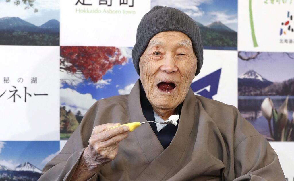 Japonsko Guinnesova kniha Rekordy Muž Najstarší