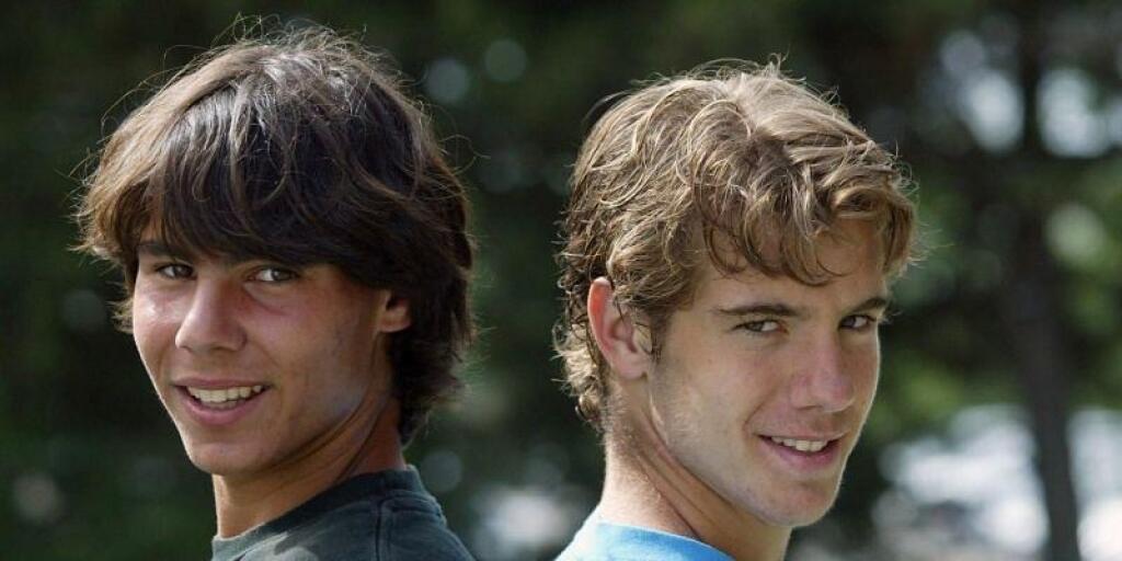 Rafael Nadal a Richard Gasquet v mladosti