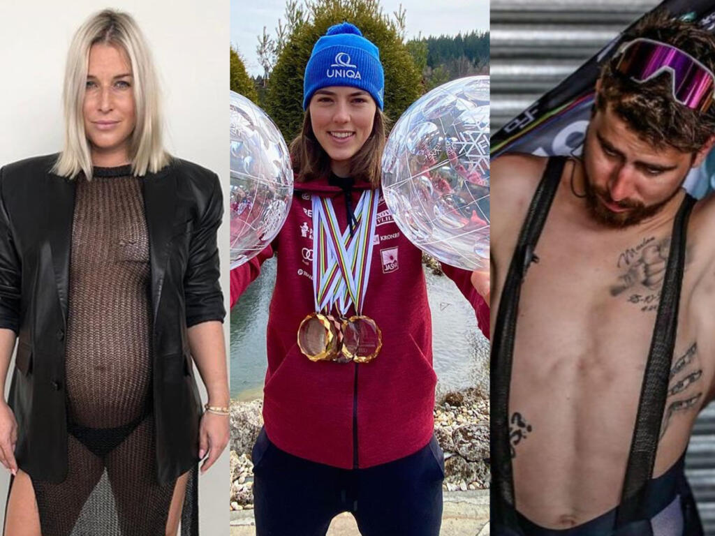 Štúdium a šport je veľmi náročné zladiť. Na fotografii zľava: Dominika Cibulková, Petra Vlhová a Peter Sagan.