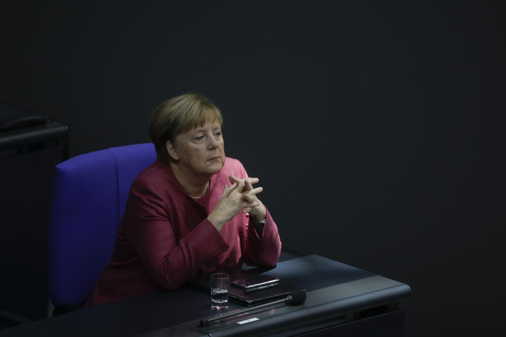 KK24 Berlín - Nemecká kancelárka Angela Merkelová. FOTO TASR/AP