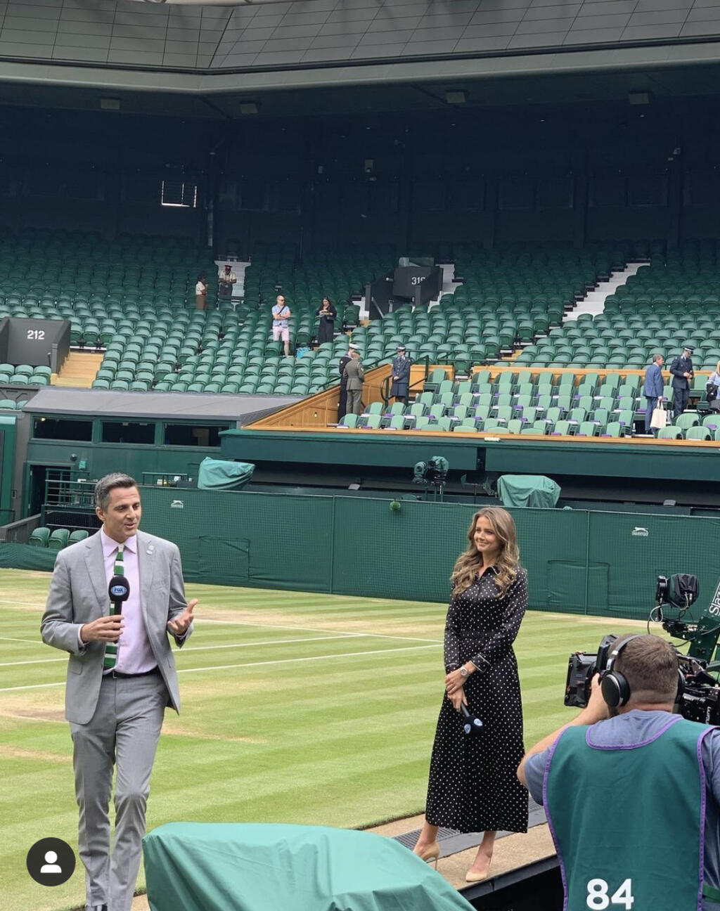 Daniela minulý rok počas slávneho Wimbledonu v akcii.