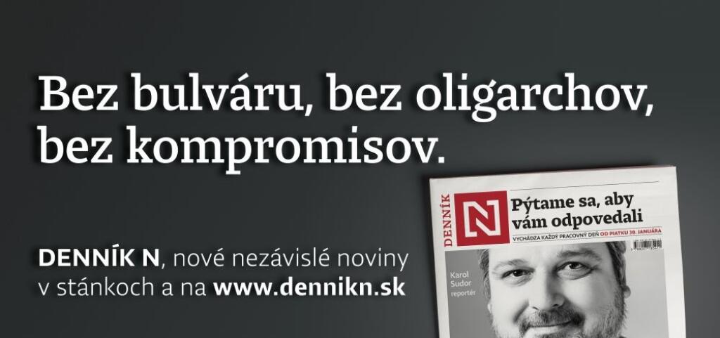 Vizuál štartovacej kampane Denníka N