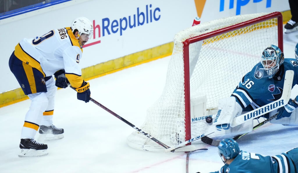 Nashville Predators - San Jose Sharks v Prahe.