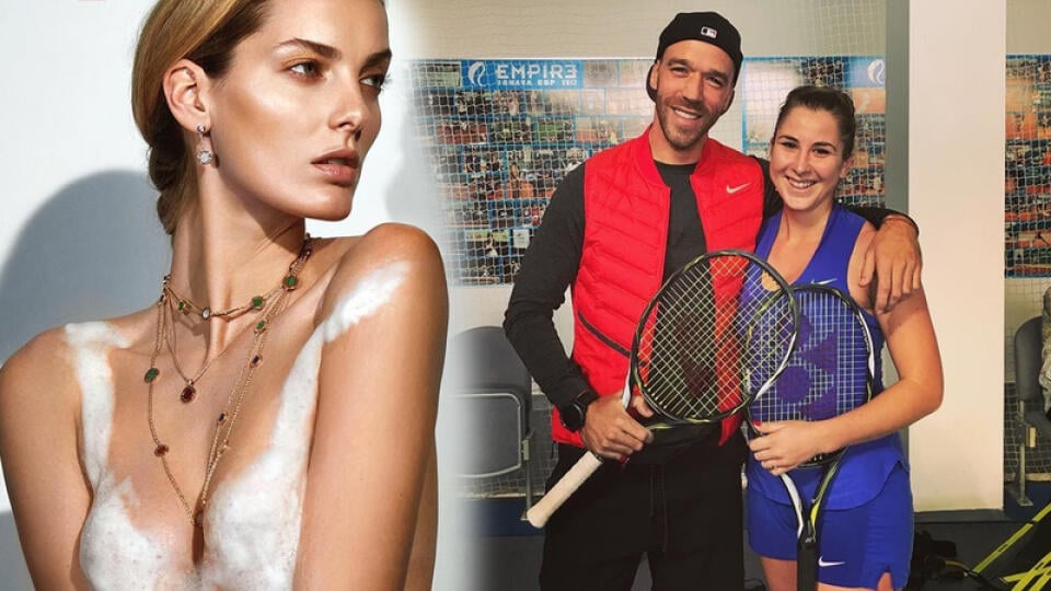 Krásnu českú topmodelku Denisu Dvořákovú (vpravo) vymenil Martin Hromkovič za švajčiarsku tenistku so slovenskými koreňmi Belindu Benčičovú.