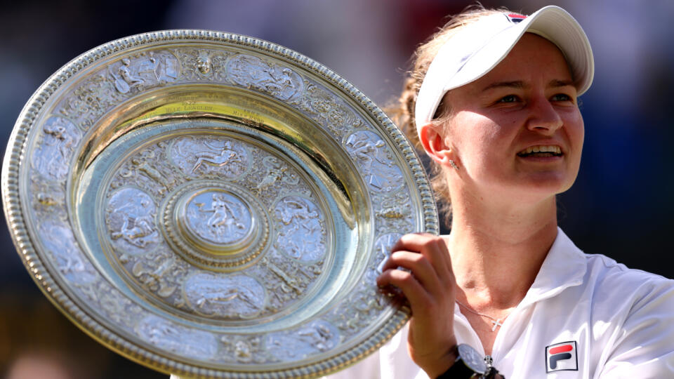 Barbora Krejčíková vyhrala Wimbledon.