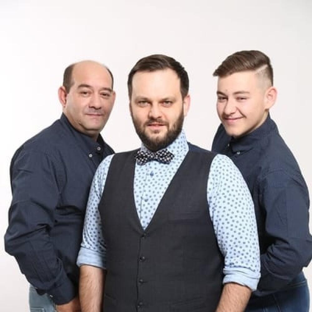 Vilo Habo so synom Dávidom a moderátorom Juniorom.