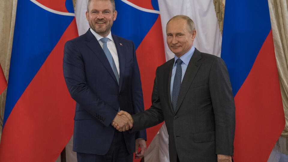 Peter Pellegrini a Vladimir Putin