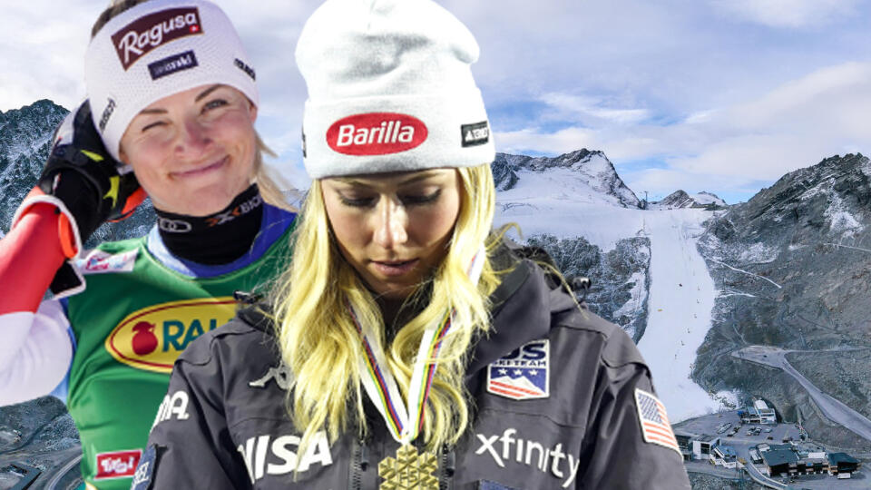 Lara Gutová Behramiová a Mikaela Shiffrinová.