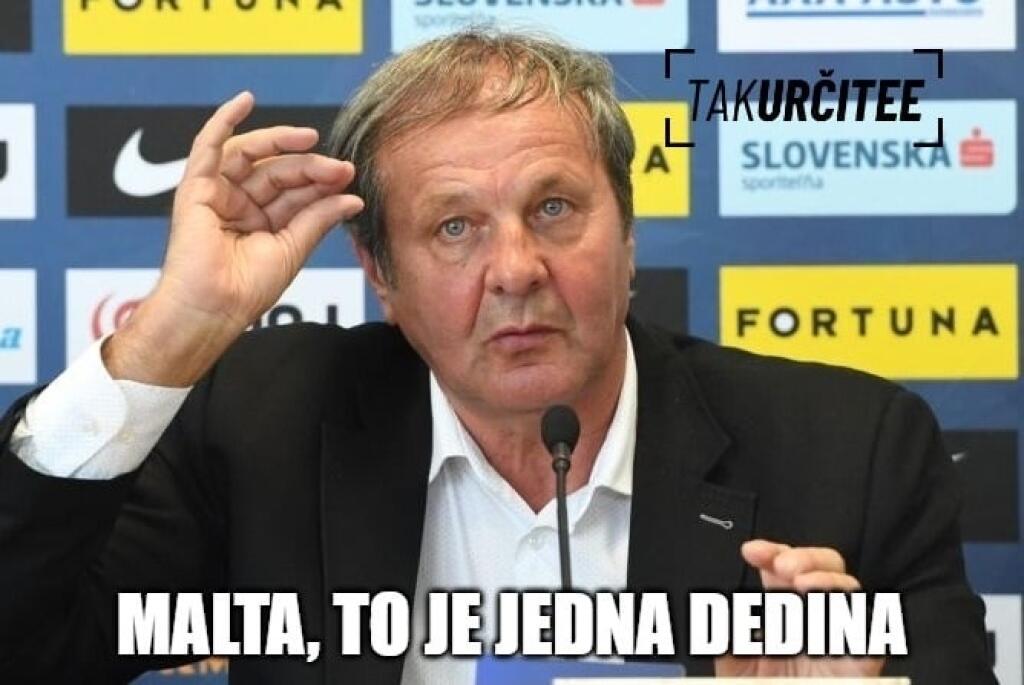 Po zápase s Maltou zaplnili internet vtipy na slovenských futbalistov.