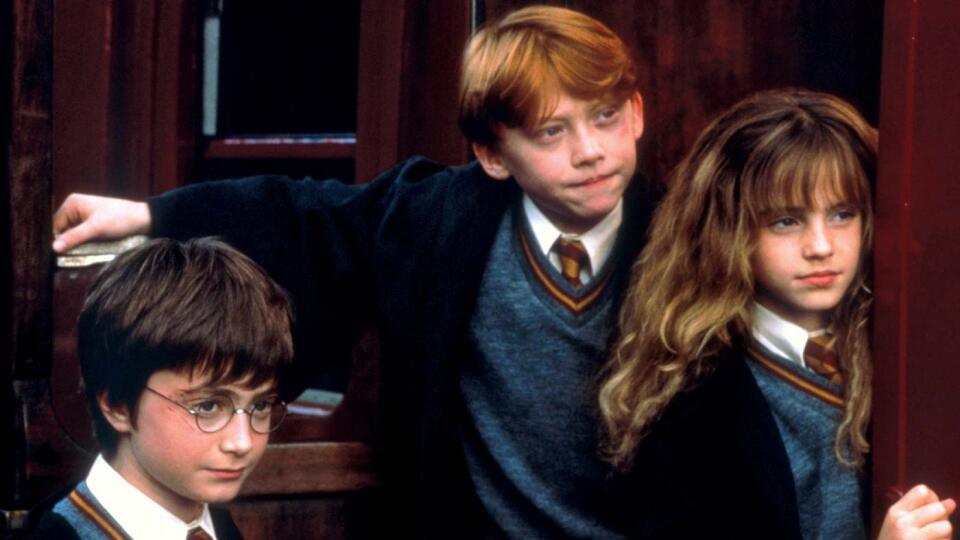 Harry, Ron a Hermiona v prvom dieli Harryho Pottera