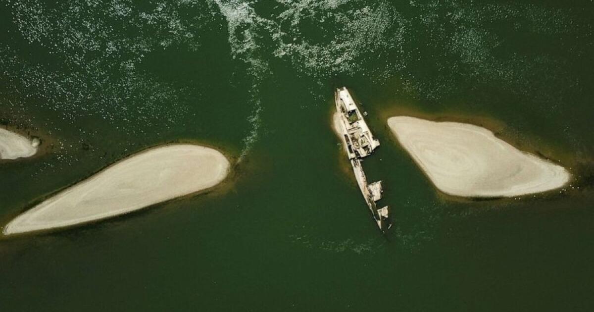 Der niedrige Pegel der Donau hat versunkene deutsche Kriegsschiffe enthüllt!