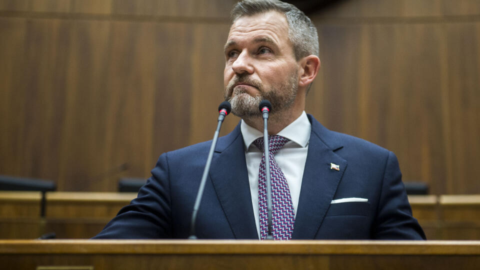 Na snímke novozvolený predseda NR SR Peter Pellegrini (Hlas-SD) počas ustanovujúcej schôdze Národnej rady Slovenskej republiky (NR SR) IX. volebného obdobia 25. októbra 2023 v Bratislave.