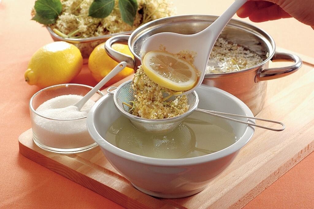 Bazový sirup, príprava,