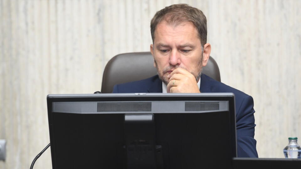 Na snímke podpredseda vlády SR a minister financií Igor Matovič (OĽaNO) na 99. rokovaní vlády 2. septembra 2022 v Bratislave. FOTO TASR - Martin Baumann