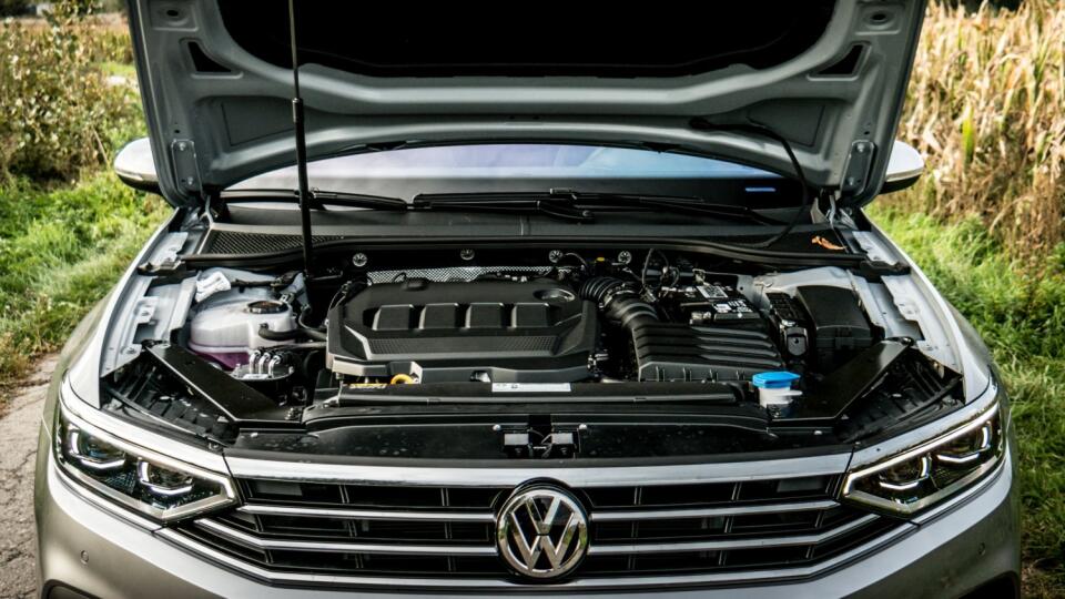 Takto vyzerá motor Volkswagenu Passat 2.0 TDI Evo DSG7 Elegance.