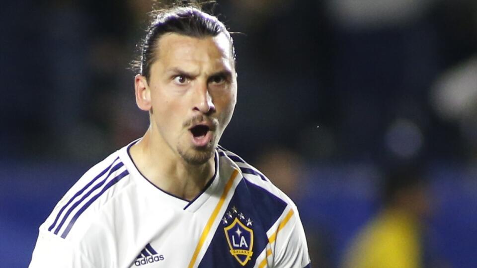 Zlatan Ibrahimovič v drese LA Galaxy.