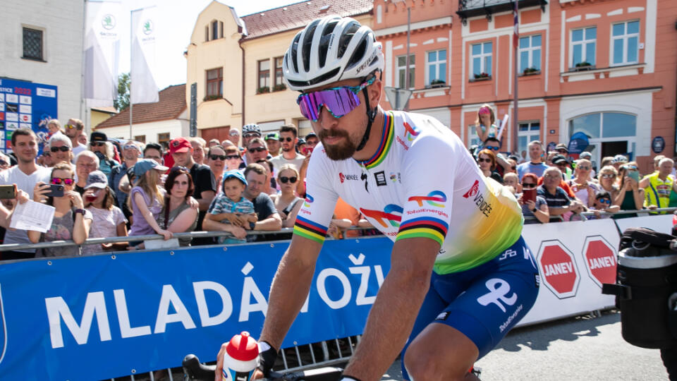 Slovenský cyklista Peter Sagan sa napokon na majstrovstvách Slovenska a Česka v cestnej cyklistike zúčastnil.