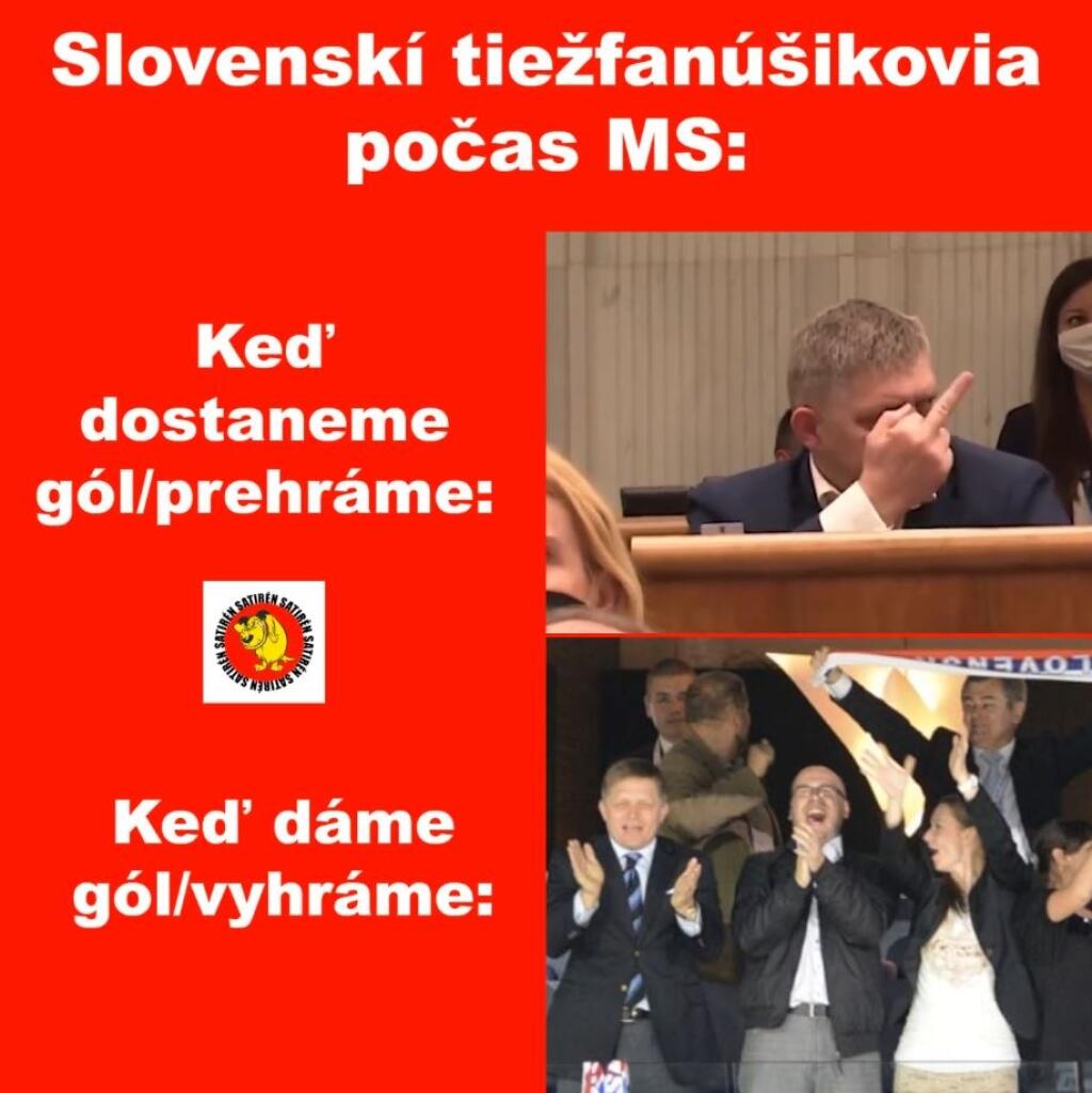 Majstrovstvá sveta v hokeji neprinášajú len krásne góly a súboje o víťazstvá, ale aj množstvo vtipov. Satirické stránky sa poriadne činia a nešetria ani našich politikov.