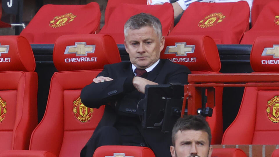 Ole Gunnar Solskjaer v zápase 2. kola anglickej Premier League vo futbale Manchester United - Crystal Palace (1:3