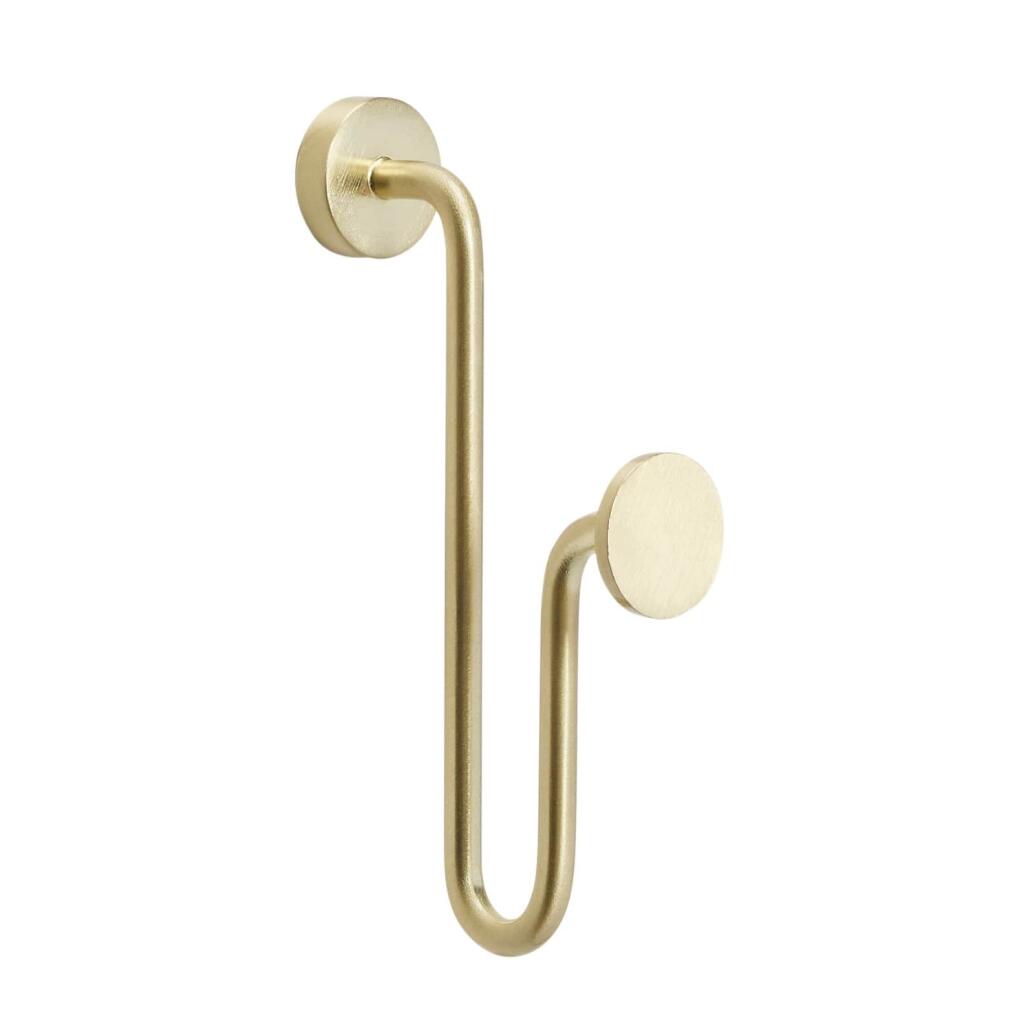 Kovový vešiak Swing Brass, www.bellarose.sk, 13,88 €