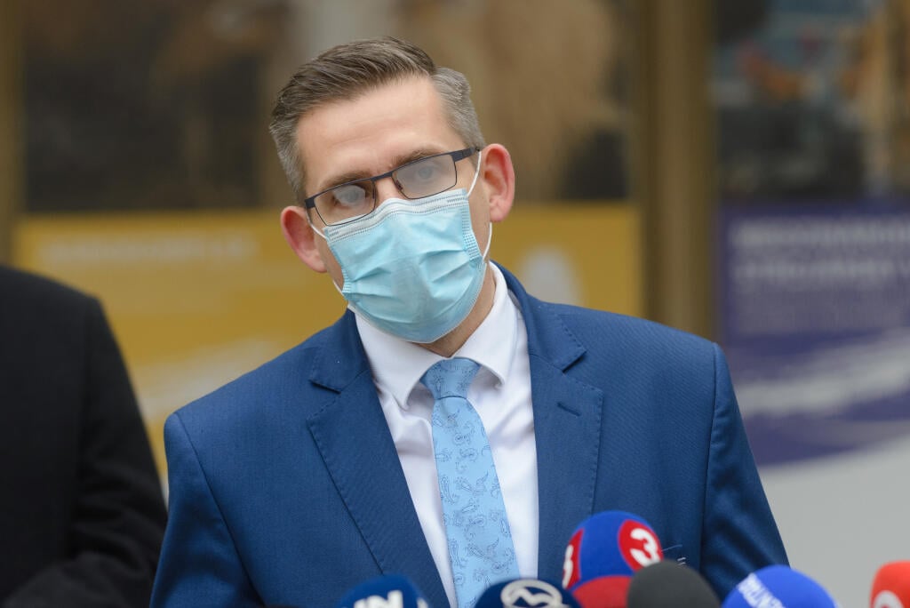 Na snímke Róbert Kanás, riaditeľ štátneho podniku agrokomplex Národné výstavisko počas tlačovej konferencie v priestoroch Národného výstaviska Agrokomplex, štátny podnik v Nitre.
