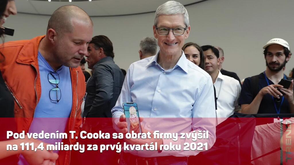 Tim Cook, šéf Apple, má čo oslavovať. 10 rokov vedenia a hodnota firmy dva a pol bilióna