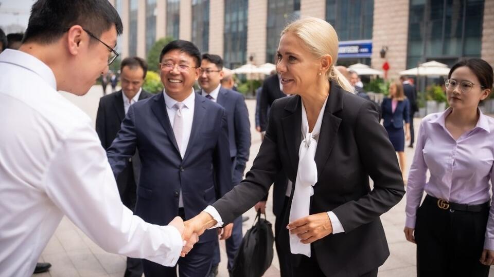 Ministerka hospodárstva Denisa Saková a minister financií Ladislav Kamenický pracovne navštívili Čínu.