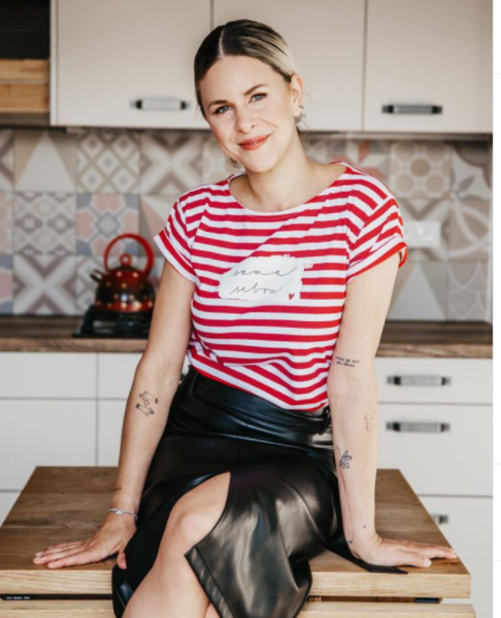 Kristína Tormová miluje prúžkové tričká s nápismi.