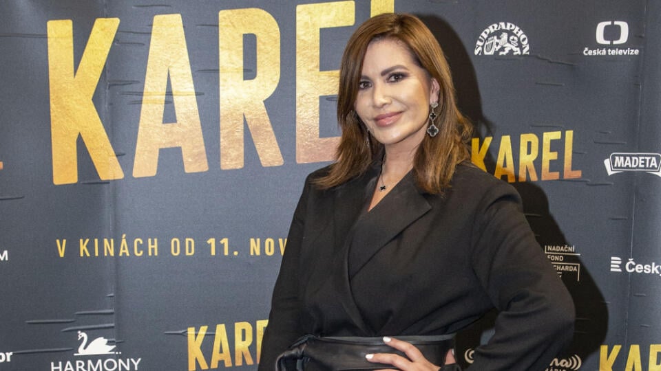 Na snímke je Patrícia Vittek na premiére filmu Karel.