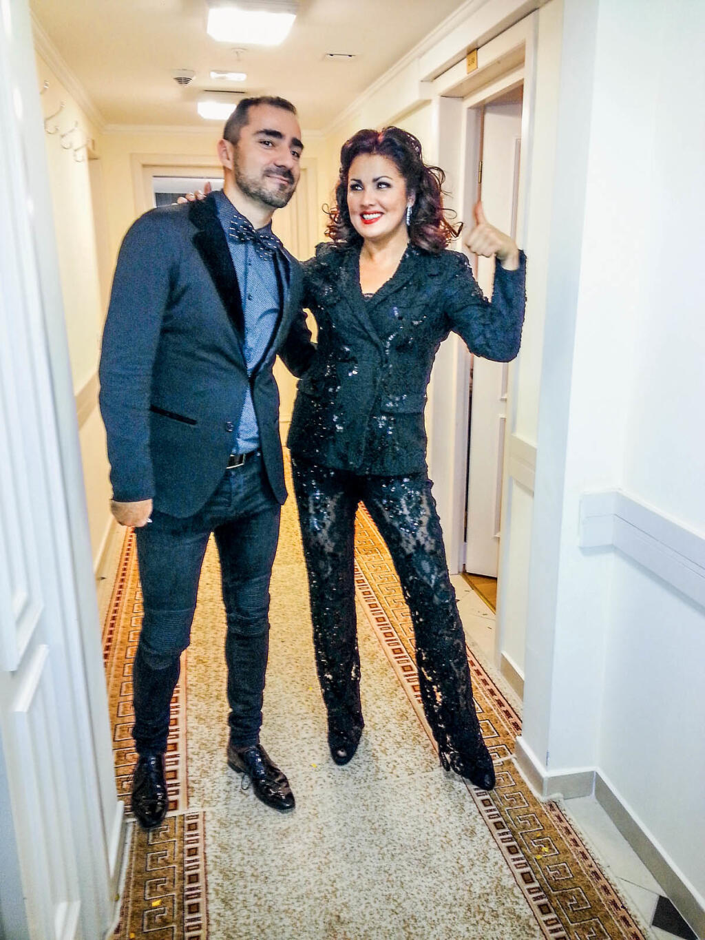 R. Tóth s Annou Netrebko v Boľšom teatri v Moskve v roku 2014
