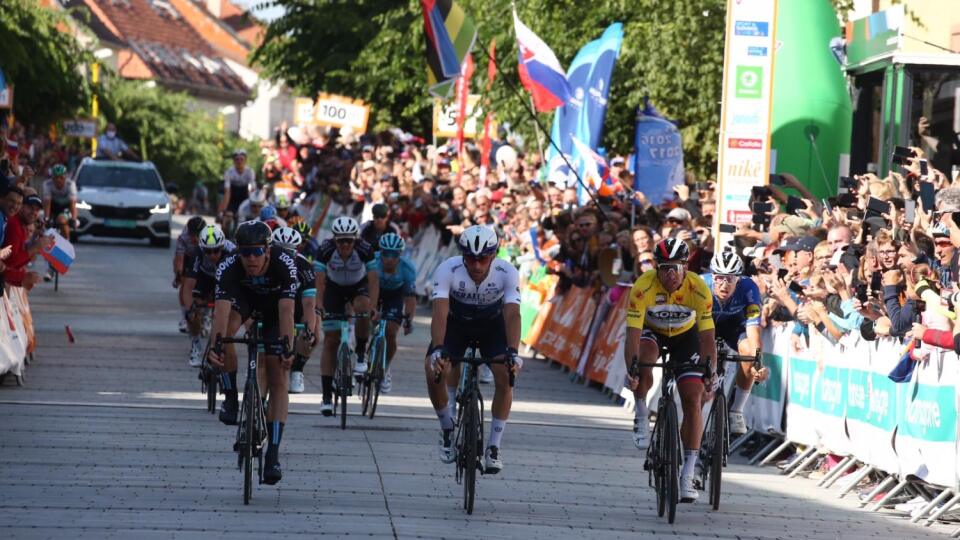 Peter Sagan počas dnešných pretekov Okolo Slovenska