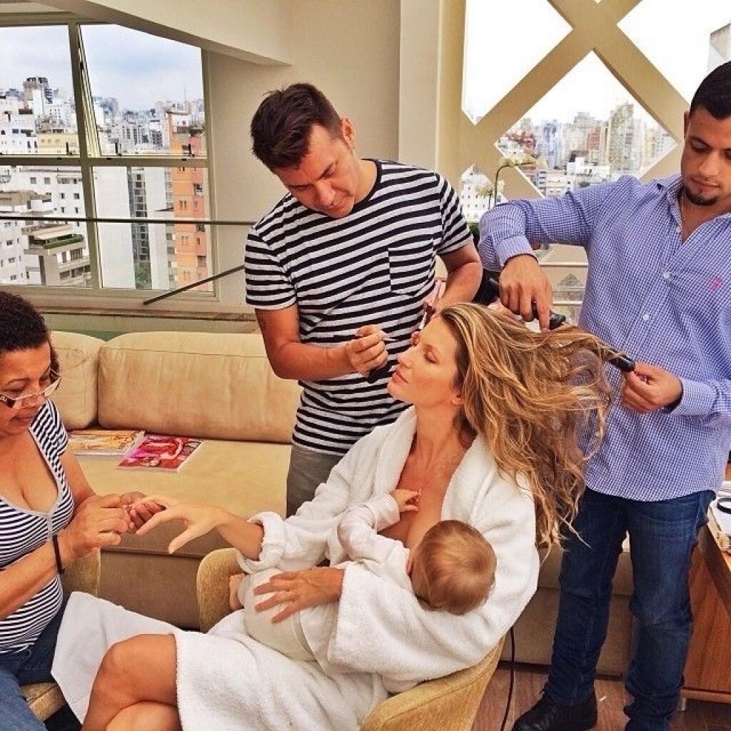 Aj modelka Gisele Bundchen urobila dojčeniu takúto reklamu.