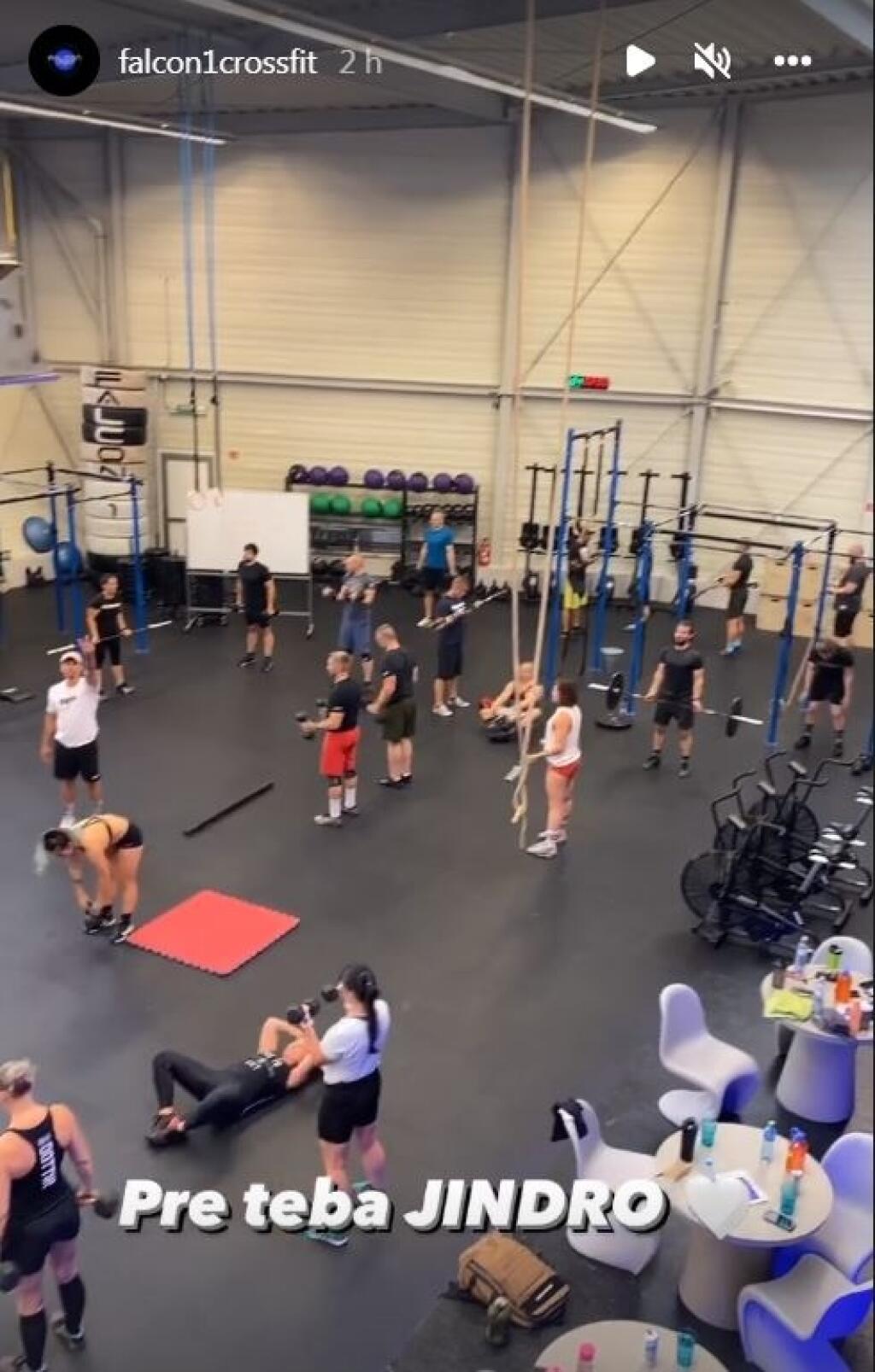 Gym usporiadal dva tréningy, ako poslednú rozlúčku s Jindrom.