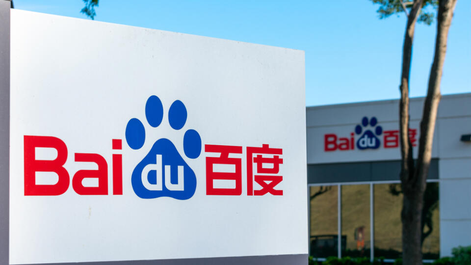 Baidu,Logo,At,Silicon,Valley,Hq.,Baidu,,Inc.,Is,A