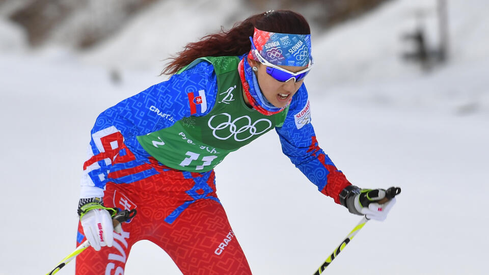 Na snímke slovenská bežkyňa na lyžiach Barbora Klementová v tímovom šprinte.