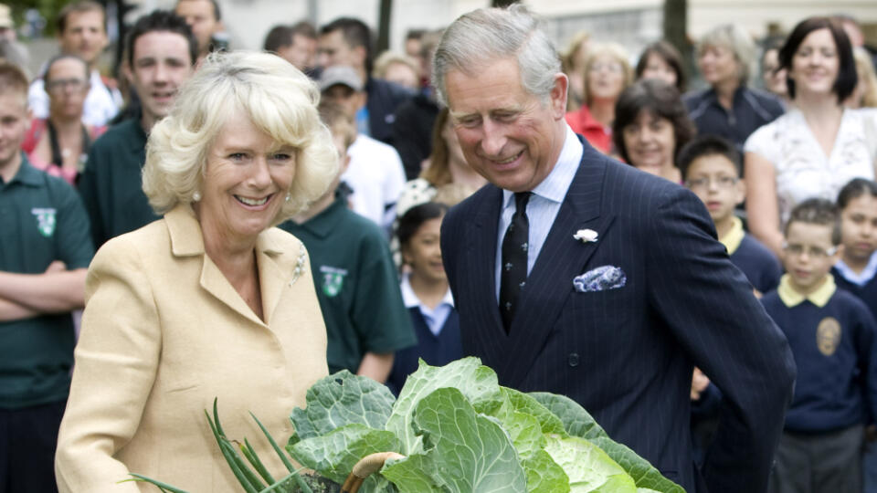 Royal Visit To Dig For Victory Allotment - London