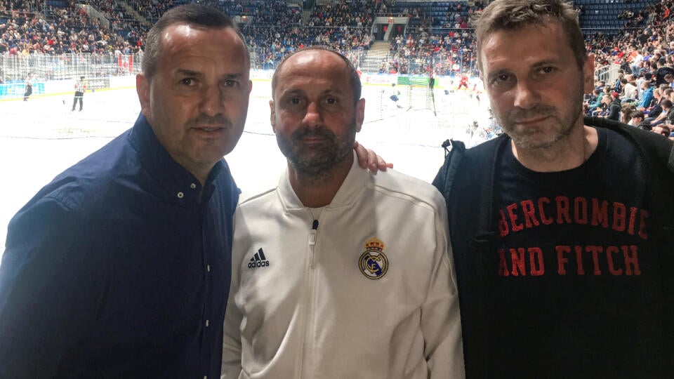 Bývalí futbalisti Slovana Bratislava - Dušan Tittel, Ladislav Pecko a Miloš Glonek.