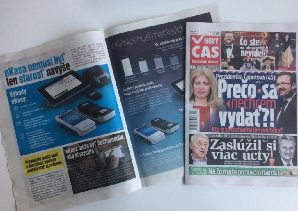Nový Čas venoval celú obálku inzerentovi, reklamu si zaplatilo O2