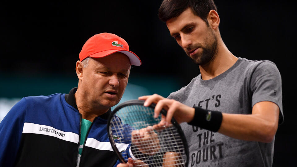 Marián Vajda a Novak Djokovič.