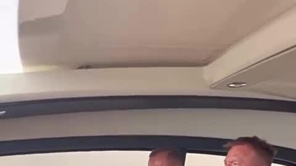Gáborík a Hossa si spolu užívali plavbu loďou na mori