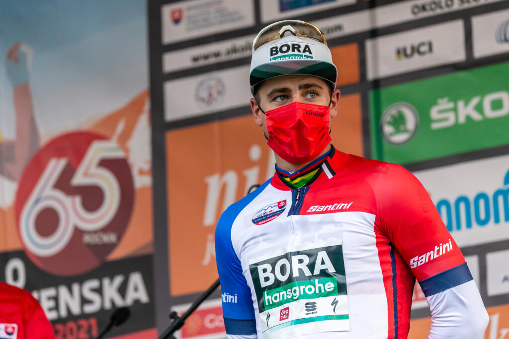 Na snímke je Peter Sagan počas druhej etapy cyklistických pretekov Okolo Slovenska s cieľom v Dolnom Kubíne.