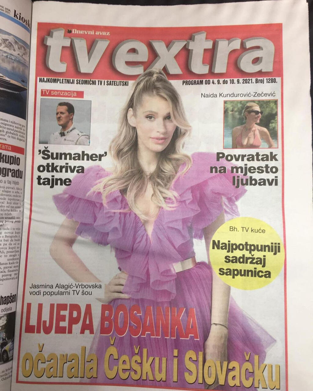 Jasmina zažiarila na titulke zahraničného časopisu.