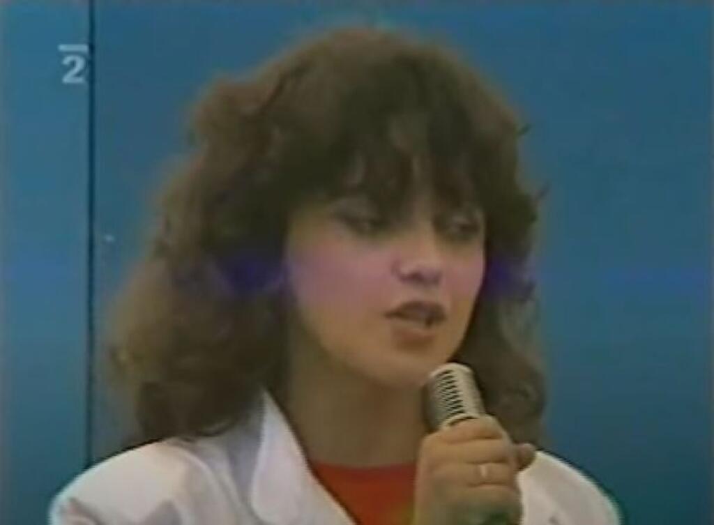 Lucie Bílá počas spartakiády v roku 1985.
