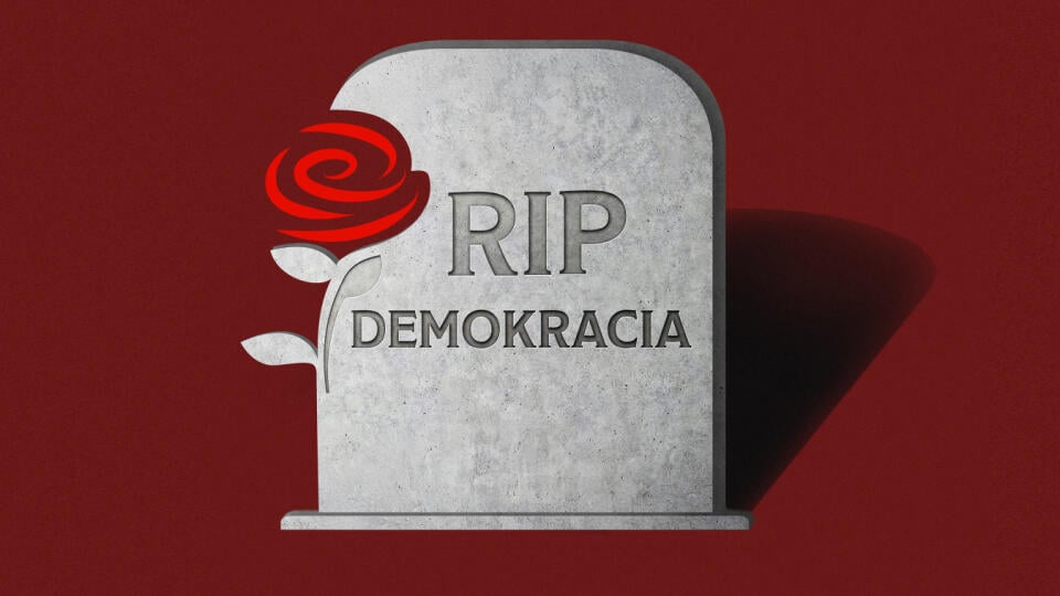 rip, hrob, smer, demokracia, ilustracia