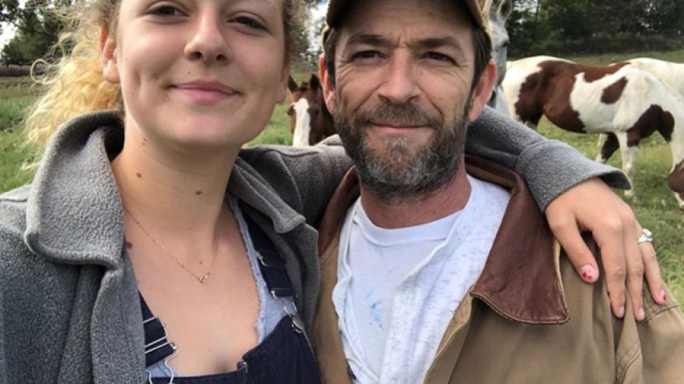 Herec Luke Perry so svojou dcérou Sophie. 