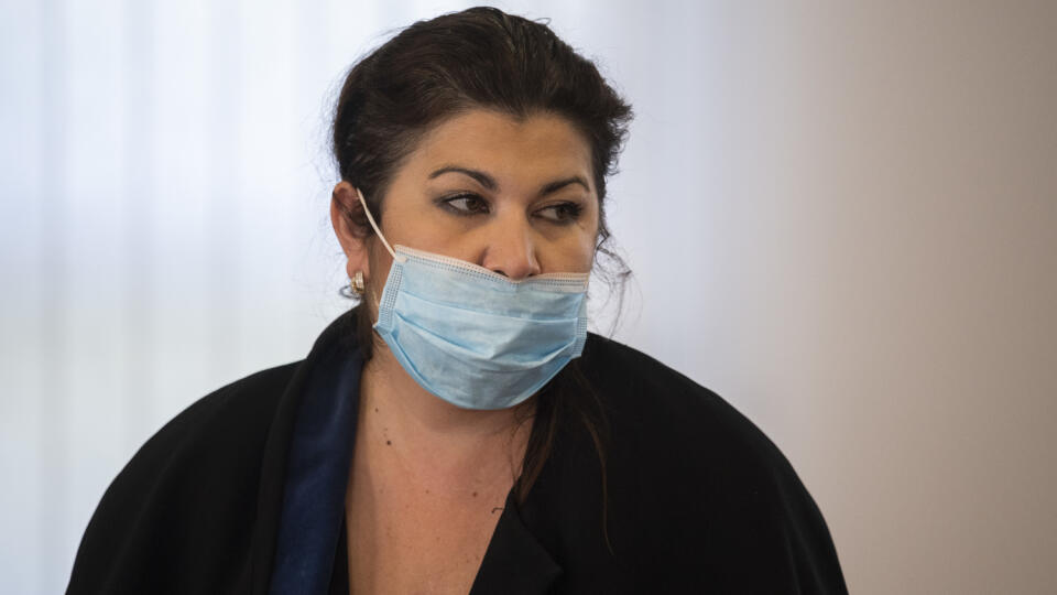 Na snímke Ivana Kochanská, advokátka Tomáša Sz. na pojednávaní v kauze vraždy novinára Jána Kuciaka a jeho snúbenice Martiny Kušnírovej na Špecializovanom trestnom súde v Pezinku 3. septembra 2020. FOTO TASR - Jaroslav Novák