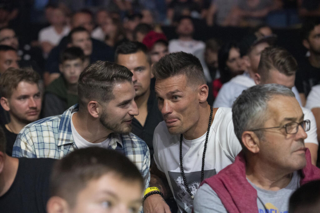 Najúspešnejší slovenský thajboxer Vlado Moravčík mal na podujatí výbornú náladu.